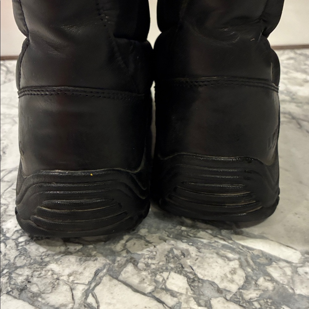UGG Black Winter lined waterproof Lace-Up Boots  Pink XL long Laces 10m - Picture 3 of 12